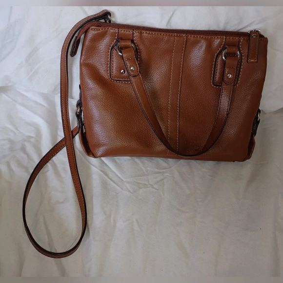 A Relic Brand Tan Brown Satchel Crossbody Bag - Picture 5 of 7